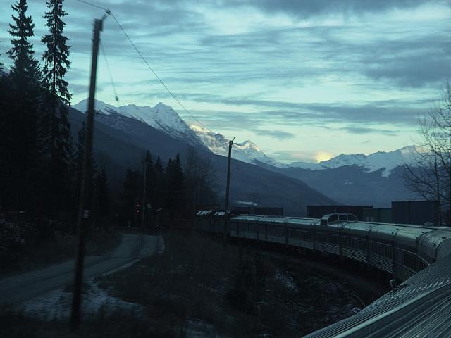 We are approaching the Rocky Mountains with the highest peak Mount Robson 3954 meters