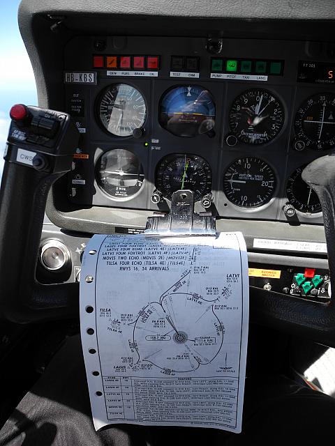 FL 100 - DME arc approach briefed