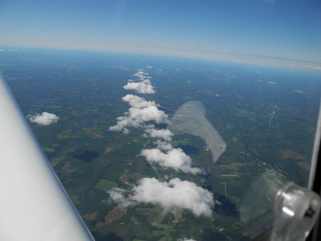 on the flight from Savonlinna to Rovaniemi