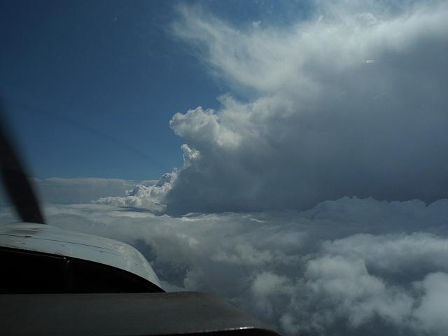 Flight along a squall line