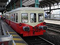 With the historic special train in the PYRENEES